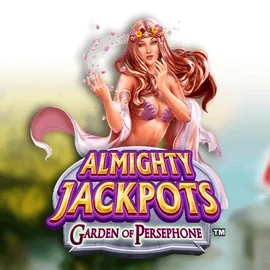 Almighty Jackpots: Garden of Persephone logo – Jackpots by Novomatic at Lizaro Casino