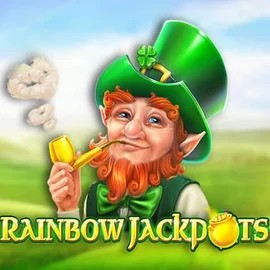 Rainbow Jackpots online game logo by Red Tiger Gaming on lizaroocasino-fr.com