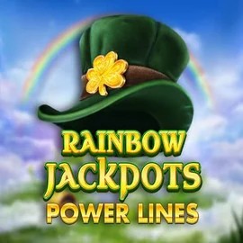 Rainbow Jackpots Power Lines logo by Red Tiger Gaming Lizaro Casino